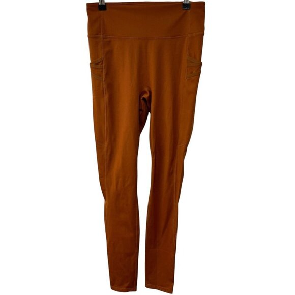 Fabletics Motion 365 Leggings Side Mesh Pockets Size Medium Color Teak Athletic - Picture 2 of 7